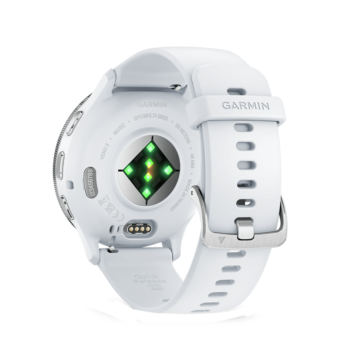 GARMIN Venu 3 Silver Whitestone Smartwatch - 4