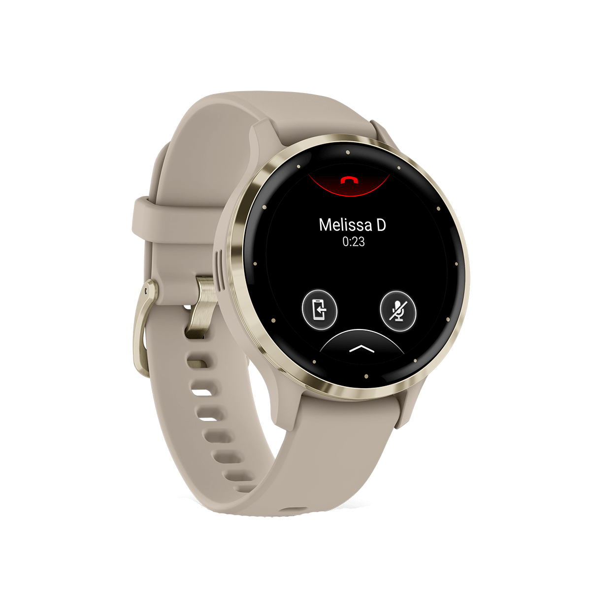 GARMIN Venu 3S Soft Gold French Grey Smartwatch - 2