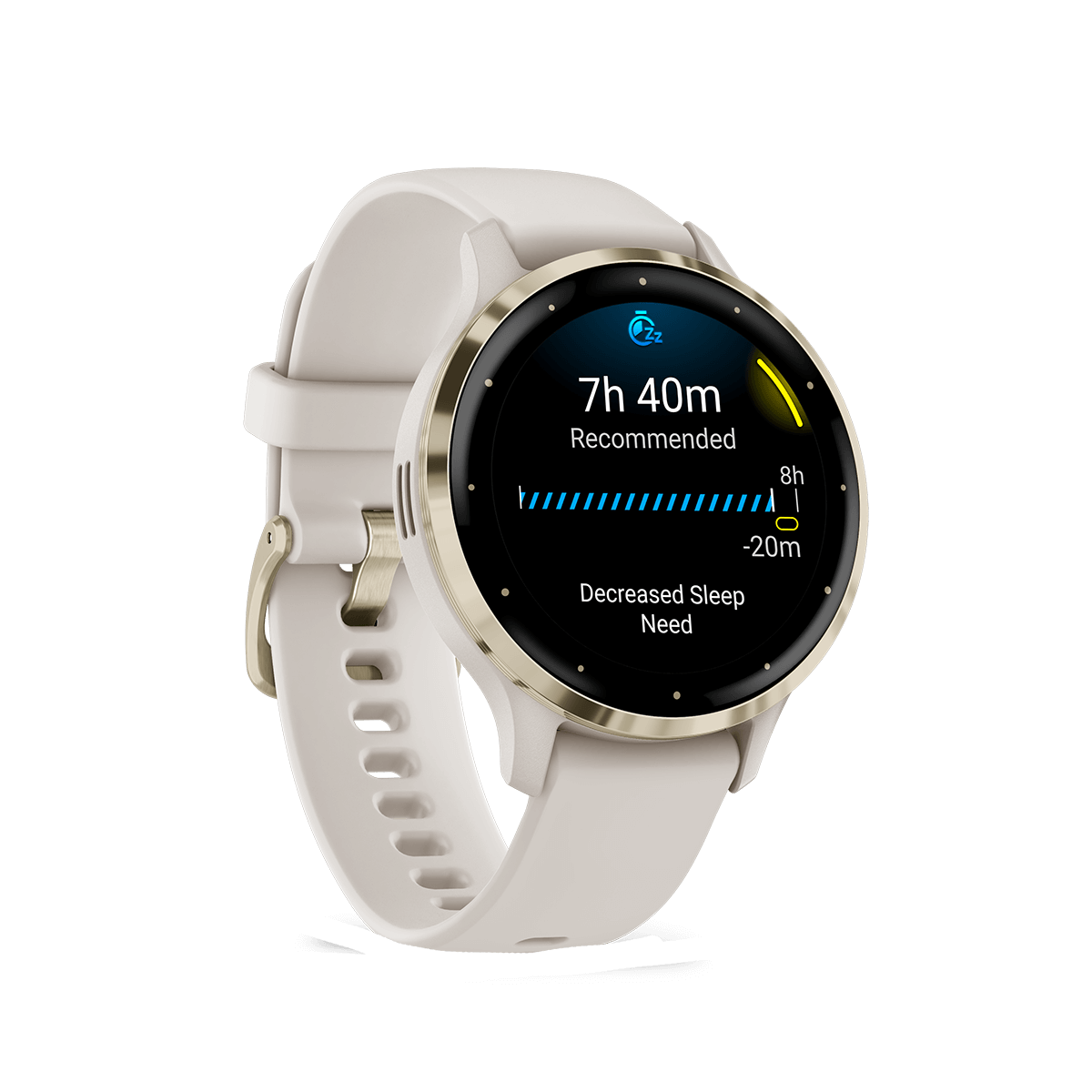 GARMIN Venu 3S Soft Gold Ivory Smartwatch - 2