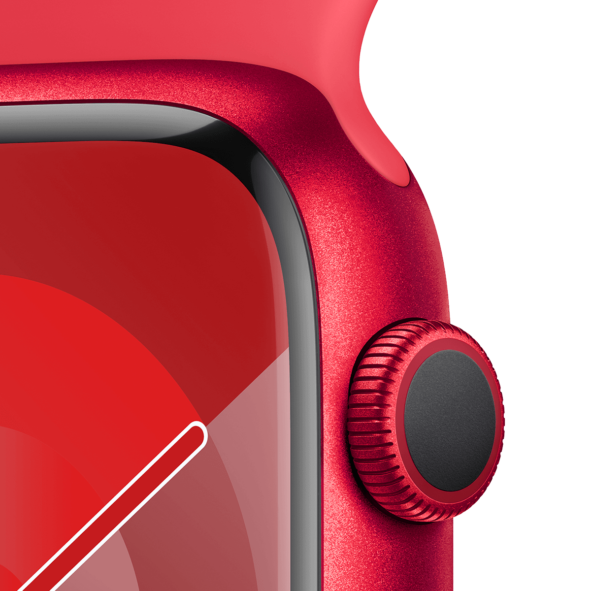 APPLE Watch Series 9 GPS 45mm (PRODUCT)RED Aluminium Case με (PRODUCT)RED Sport Band Small/ Medium Smartwatch - 3