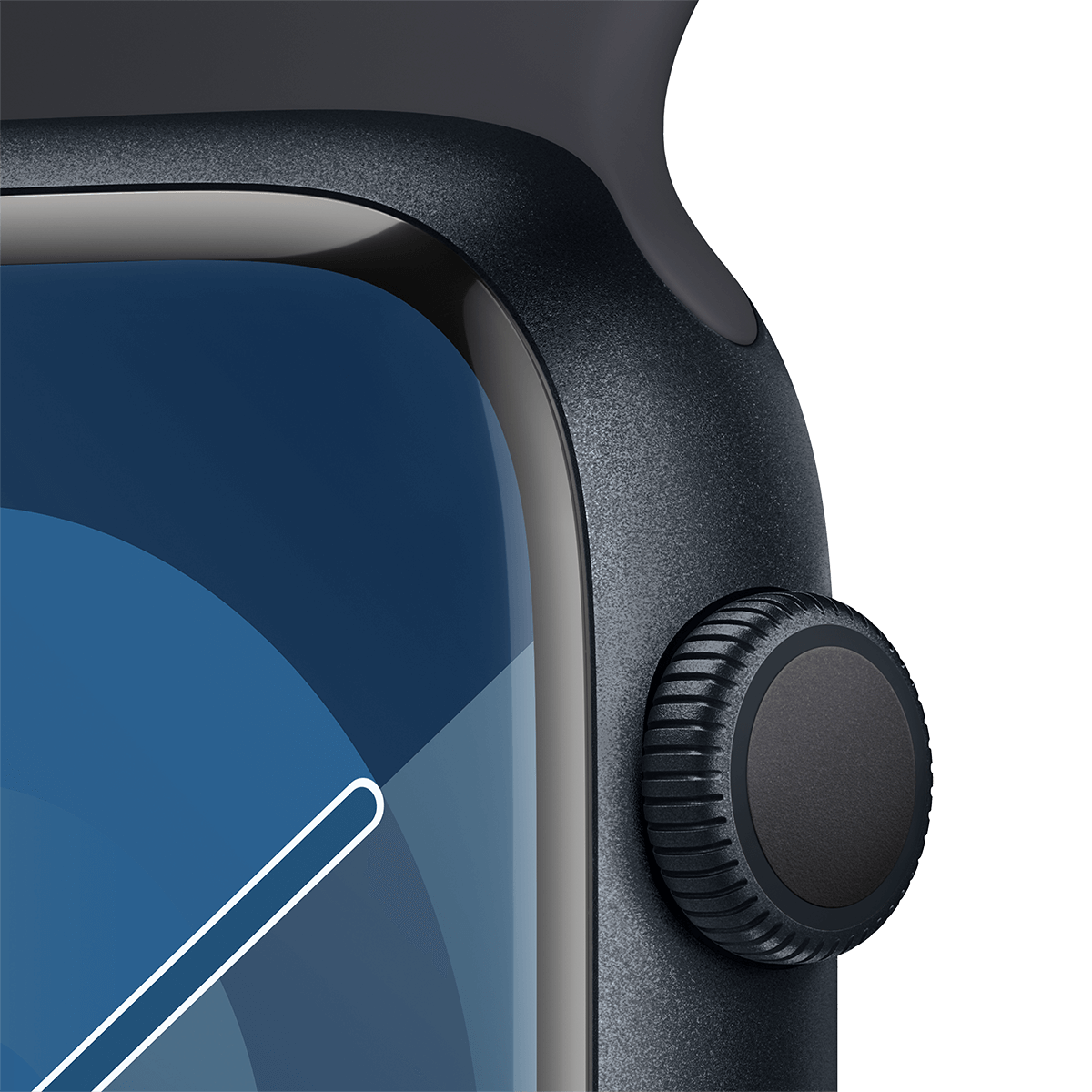 APPLE Watch Series 9 GPS 45mm Midnight Aluminium Case με Midnight Sport Band Medium/ Large Smartwatch - 3