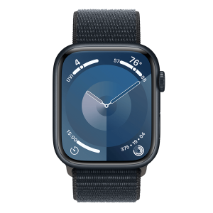 APPLE Watch Series 9 GPS 41mm Midnight Aluminium Case με Midnight Sport Loop Smartwatch