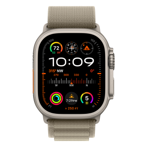 APPLE Watch Ultra 2 GPS + Cellular 49mm Titanium Case με Olive Alpine Loop Small Smartwatch