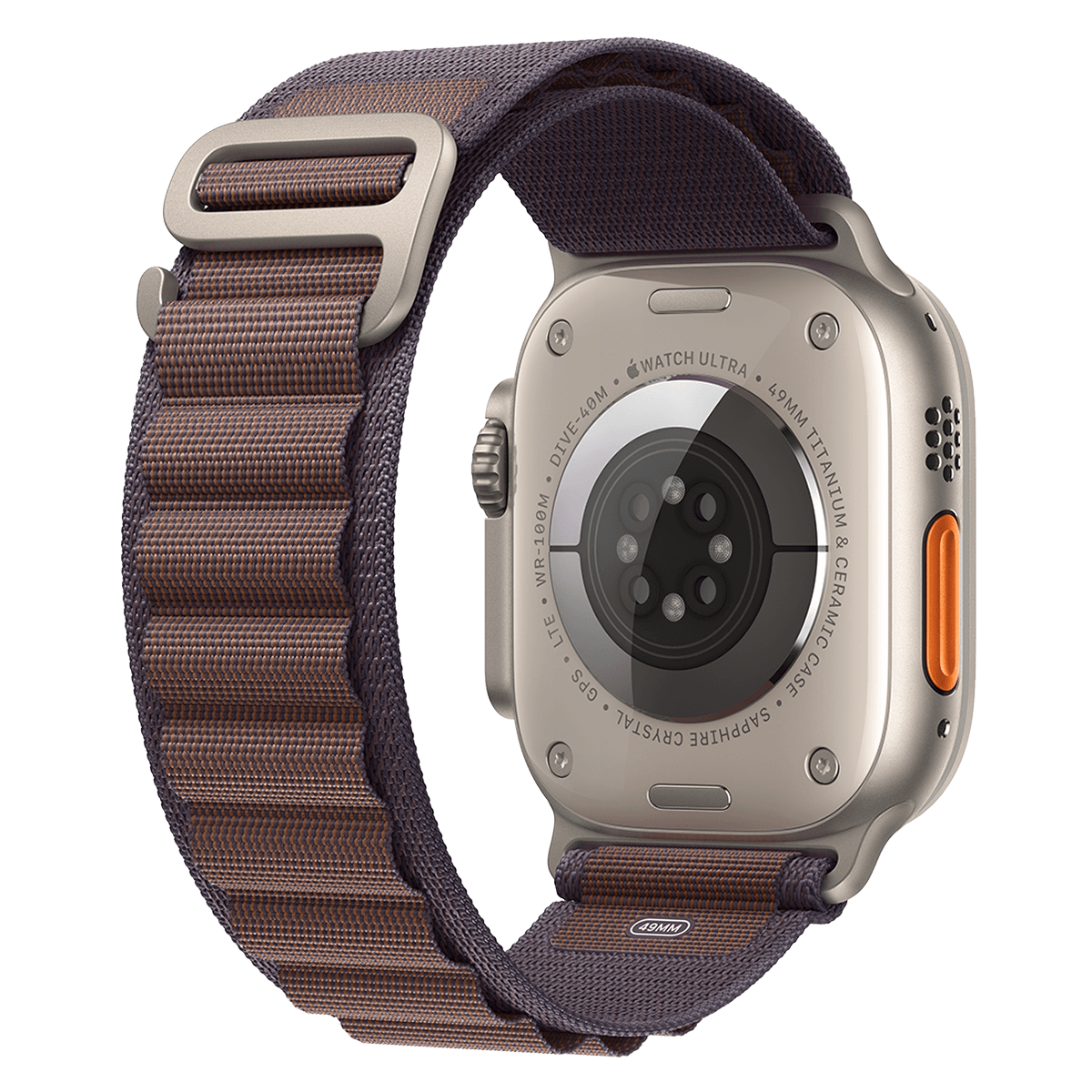 APPLE Watch Ultra 2 GPS + Cellular 49mm Titanium Case με Indigo Alpine Loop Medium Smartwatch - 3