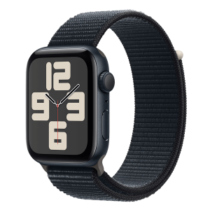 APPLE Watch SE GPS 44mm Midnight Aluminium Case με Midnight Sport Loop Smartwatch