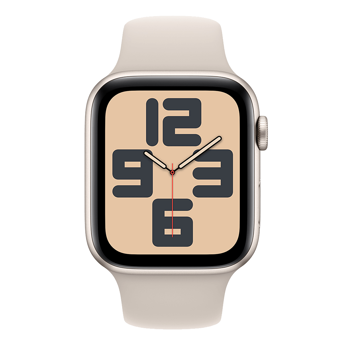APPLE Watch SE GPS 44mm Starlight Aluminium Case με Starlight Sport Band Medium/ Large Smartwatch - 2