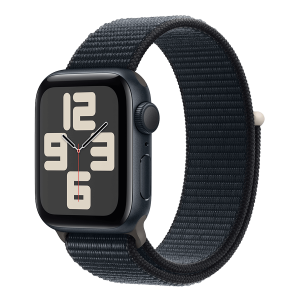 APPLE Watch SE GPS 40mm Midnight Aluminium Case με Midnight Sport Loop Smartwatch