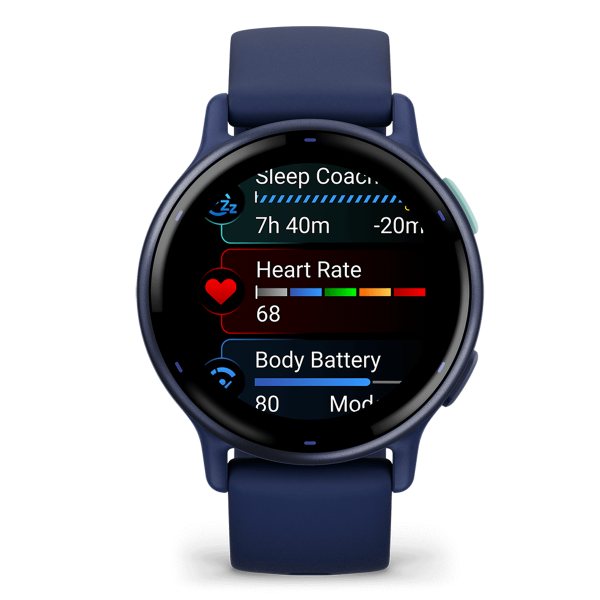 GARMIN Vivoactive 5 Metallic Smartwatch Navy/ Navy