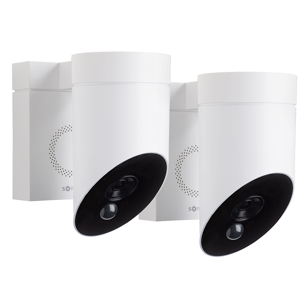 SOMFY Outdoor Camera με Σειρήνα Εξωτερική Κάμερα (2 Τεμάχια) Λευκή