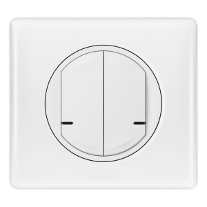 LEGRAND Celiane Συνδεδεμένος Διπλός Διακόπτης με Ουδέτερο