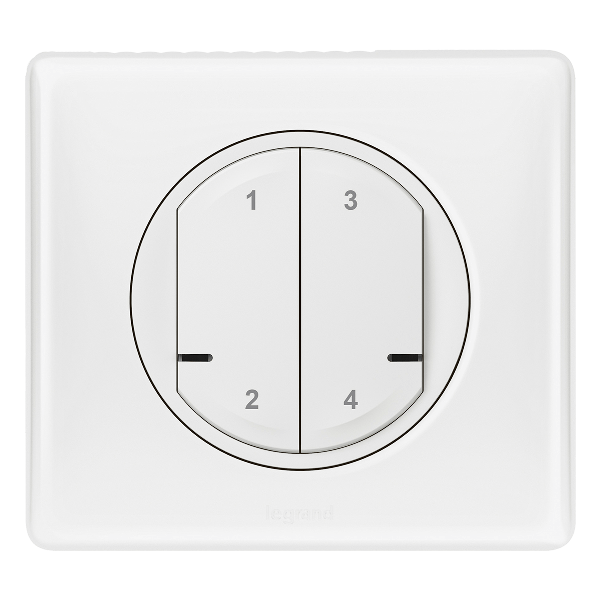 LEGRAND Celiane Ασύρματος Διακόπτης 4 Σεναρίων with Netatmo White
