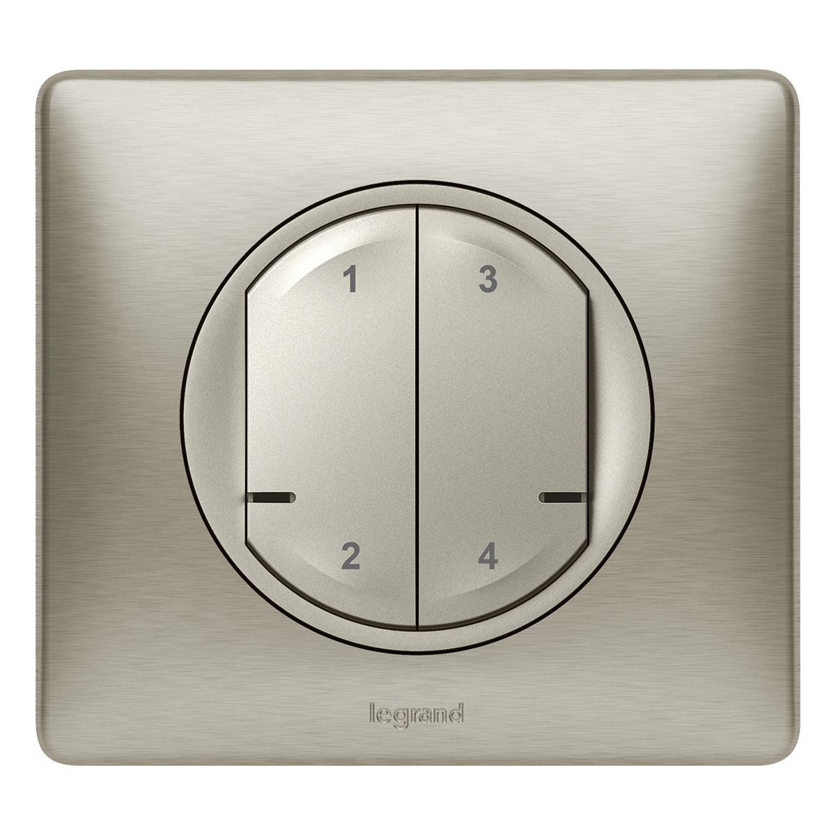 LEGRAND Celiane Ασύρματος Διακόπτης 4 Σεναρίων with Netatmo Titanium