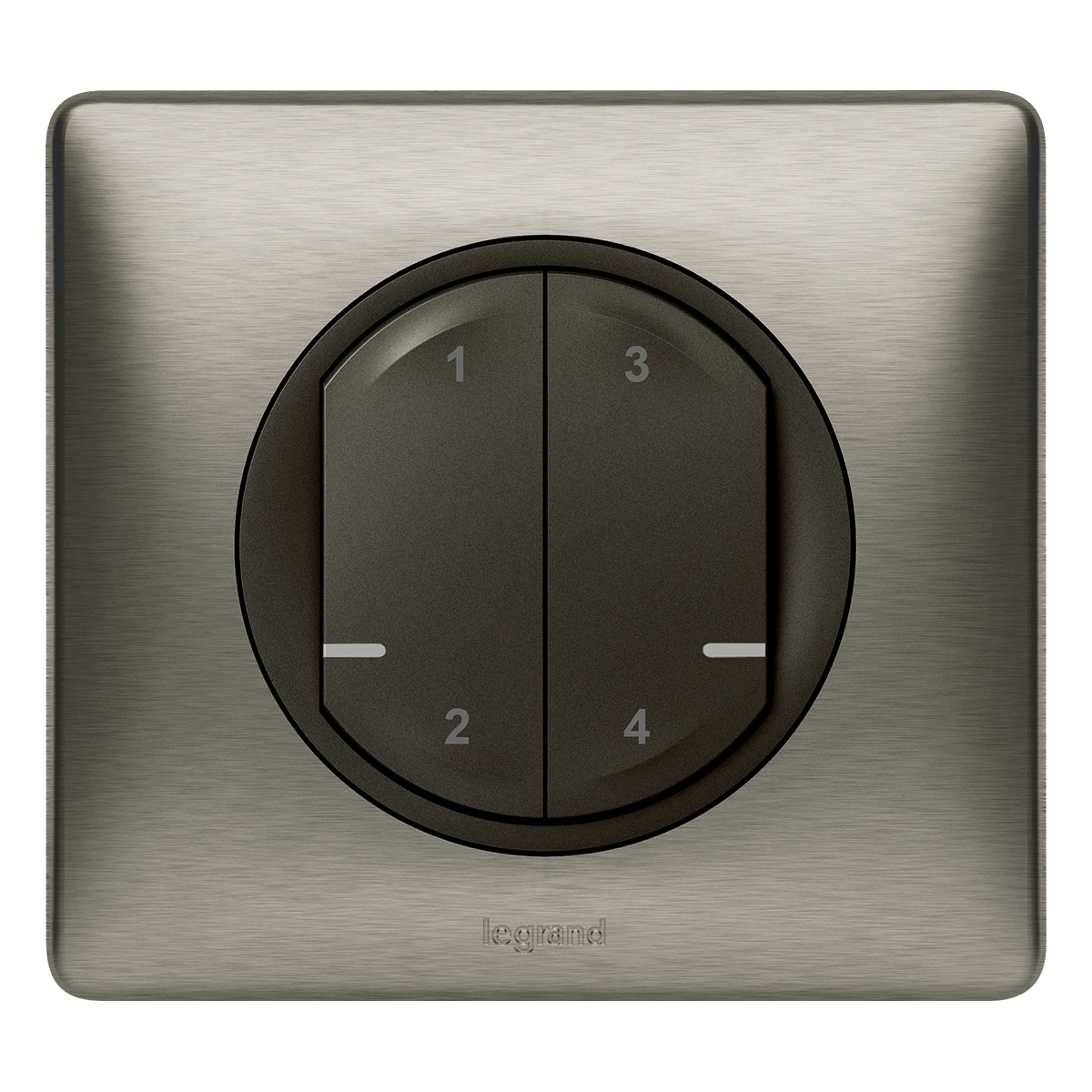 LEGRAND Celiane Ασύρματος Διακόπτης 4 Σεναρίων with Netatmo Graphite