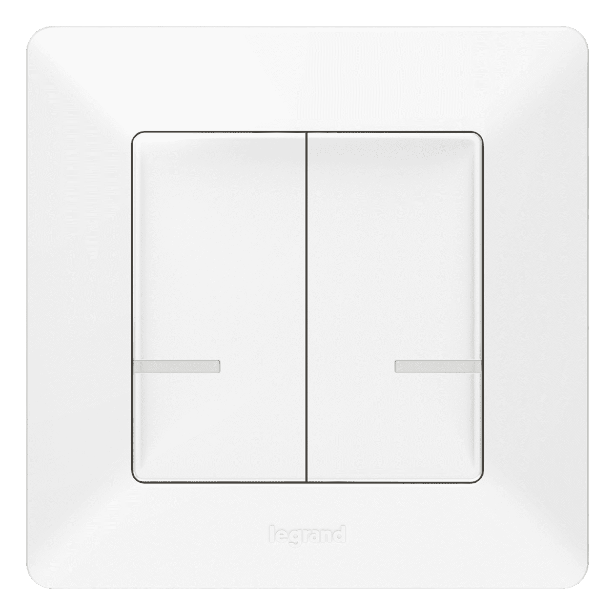 LEGRAND Valena Life Ασύρματος Διπλός Διακόπτης with Netatmo White