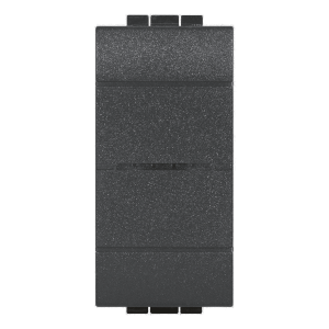 LEGRAND LivingLight Συνδεδεμένος Διακόπτης Αλέ-Ρετούρ with Netatmo 1 Στοιχείου Graphite