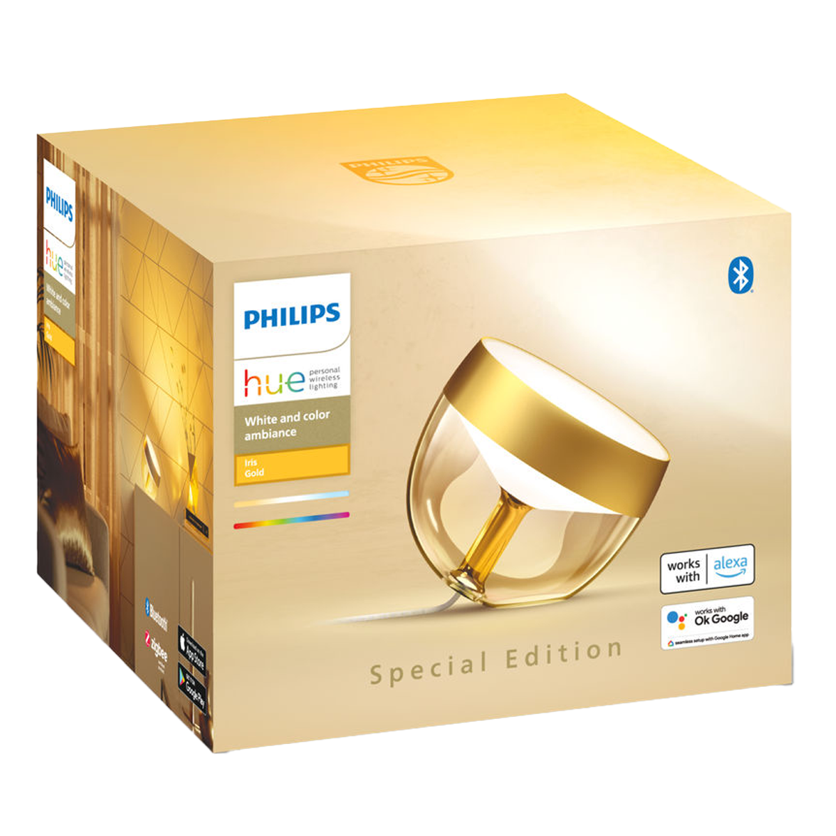 PHILIPS Hue Iris Gen 4 Έξυπνο Επιτραπέζιο Φωτιστικό Χρυσό - 2