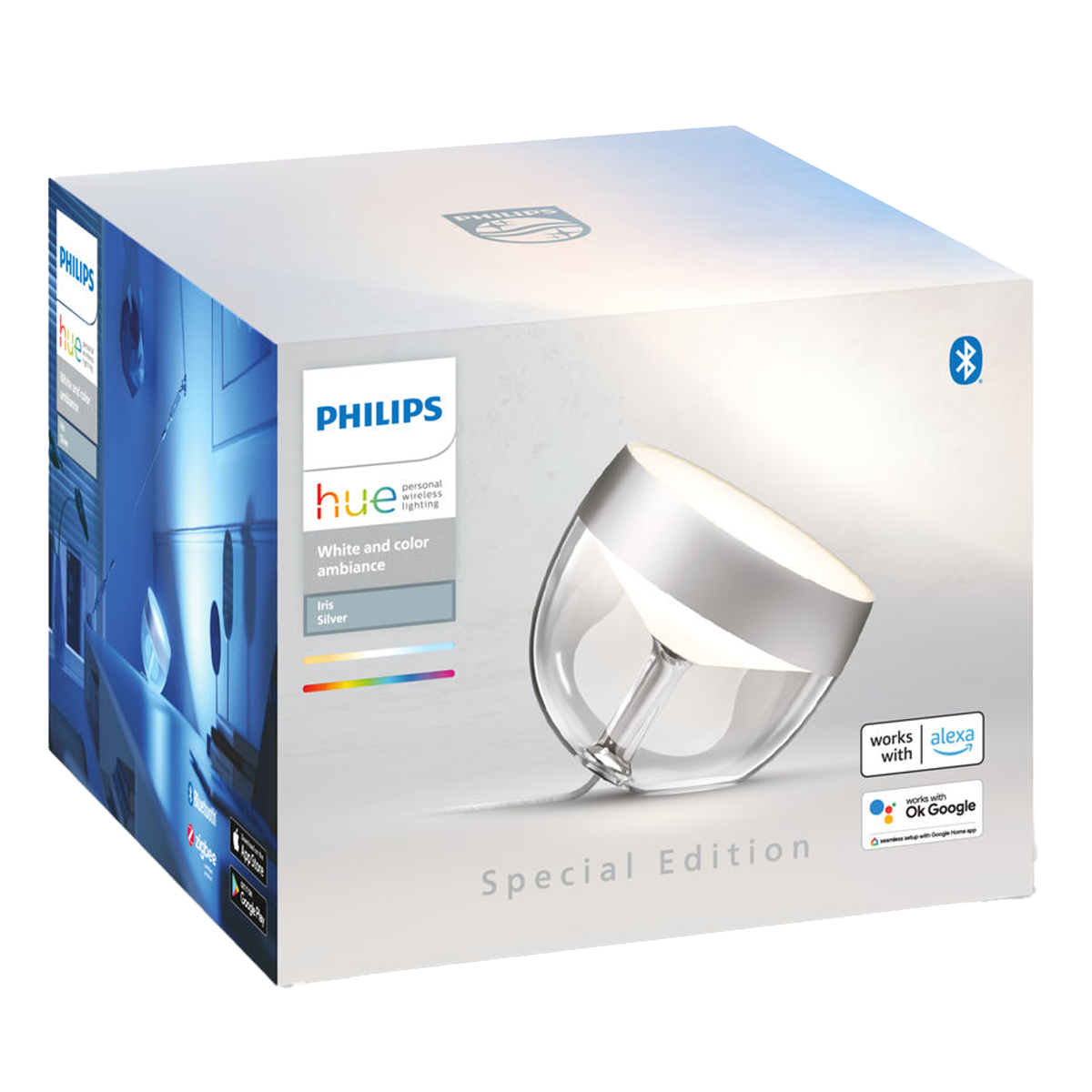 PHILIPS Hue Iris Gen 4 Έξυπνο Επιτραπέζιο Φωτιστικό Ασημί - 3