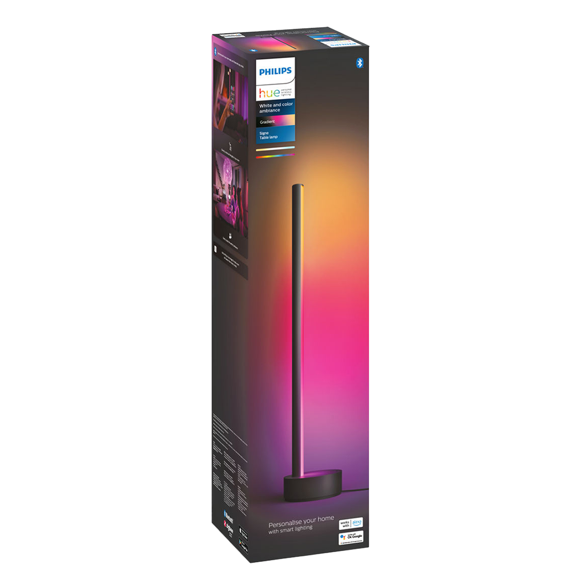 PHILIPS Hue White & Color Ambiance Επιτραπέζιο Φωτιστικό Gradient Signe Μαύρο - 3