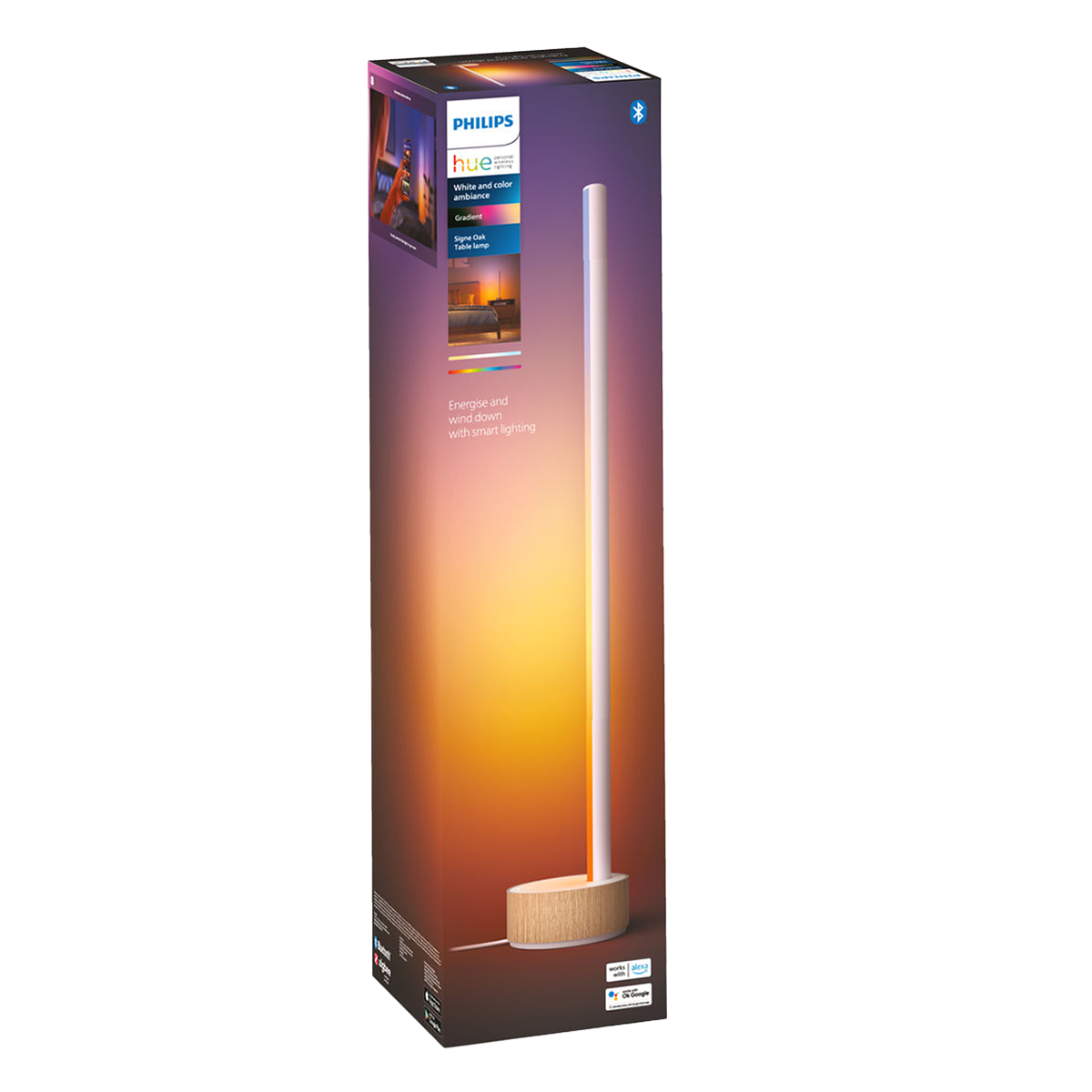 PHILIPS Hue White & Color Ambiance Επιτραπέζιο Φωτιστικό Gradient Signe Oak - 3