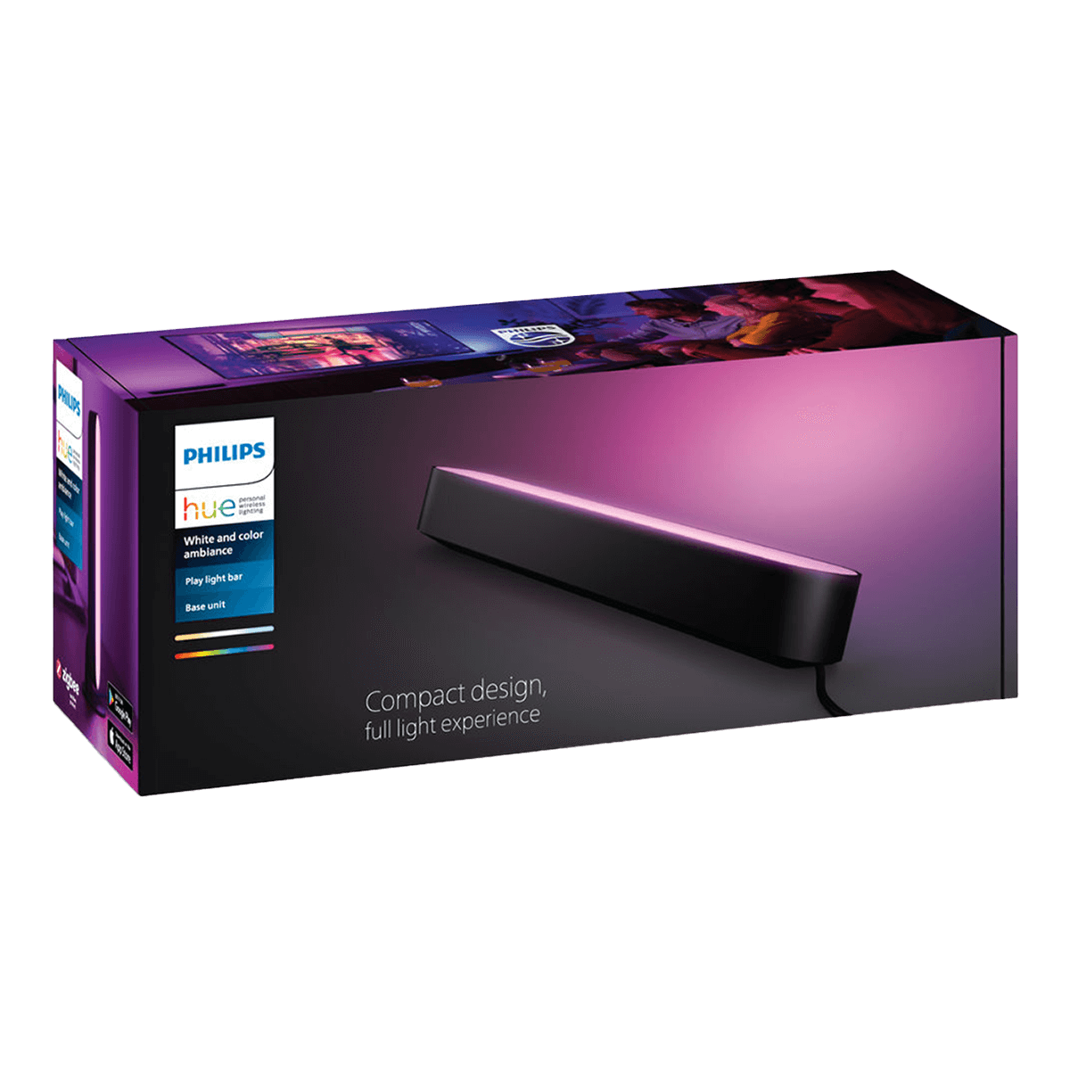 PHILIPS Hue White & Color Ambiance Μπάρα Φωτισμού Play Μαύρο - 4