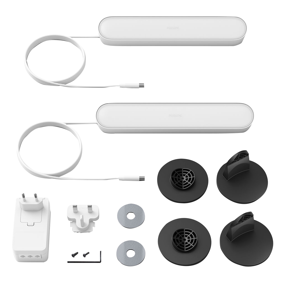 PHILIPS Hue White & Color Ambiance Μπάρα Φωτισμού Play (2 Τεμάχια) Λευκό - 2
