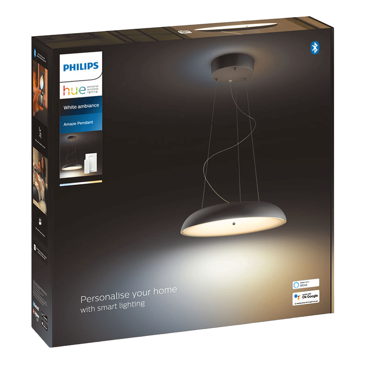 PHILIPS Hue White Ambiance Κρεμαστό Φως Amaze Μαύρο - 3