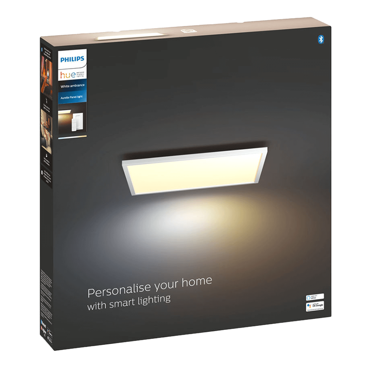 PHILIPS Hue White Ambiance Έξυπνο Φωτιστικό Οροφής Aurelle Square Panel Light 46.5W + Hue Διακόπτης Dimmer - 3