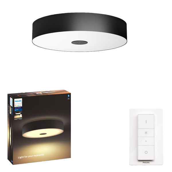 PHILIPS Hue White Ambiance Fair Φωτιστικό Οροφής + Διακόπτης Dimmer