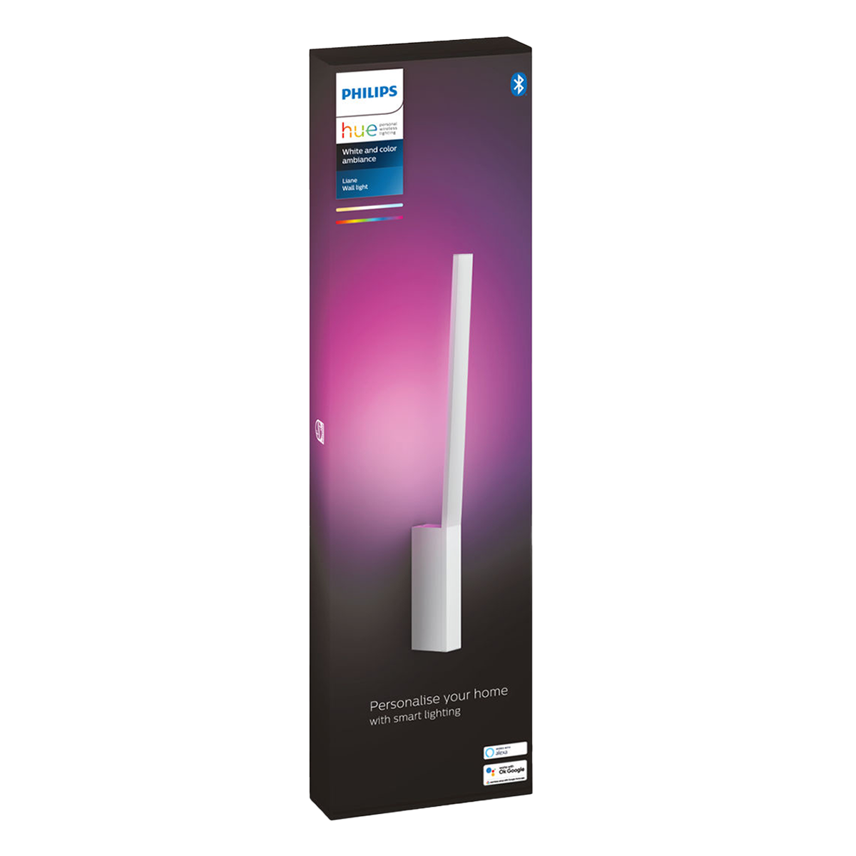PHILIPS Hue White & Color Ambiance Liane Επιτοίχιο Φωτιστικό Λευκό - 3