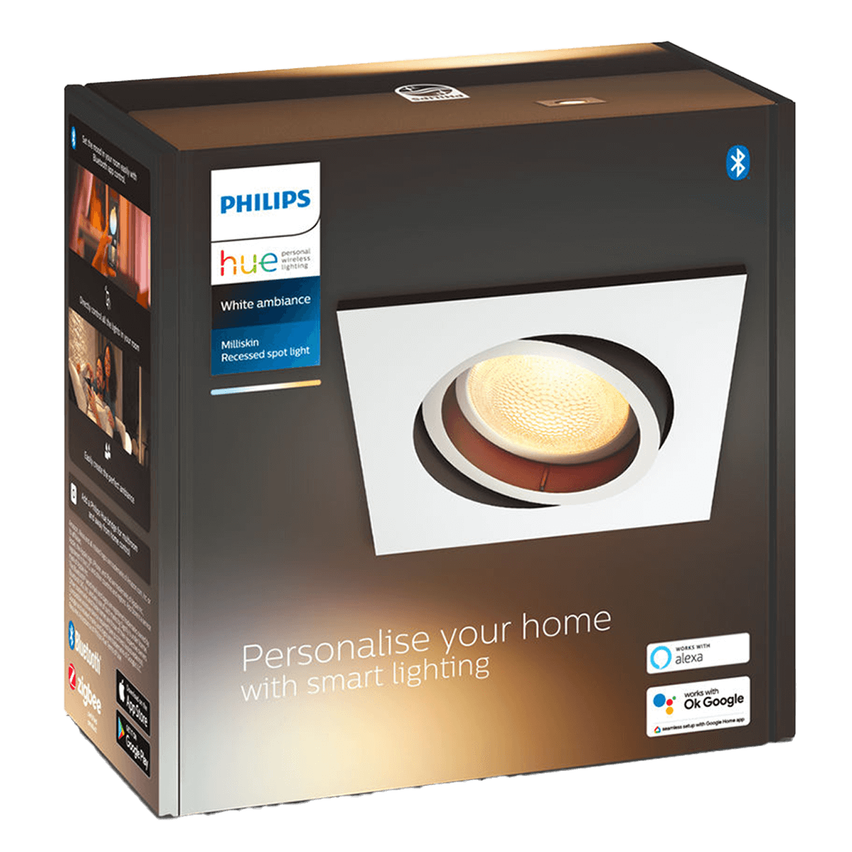 PHILIPS Hue White Ambiance Milliskin Recessed Έξυπνο Σποτ 5W Λευκό - 3
