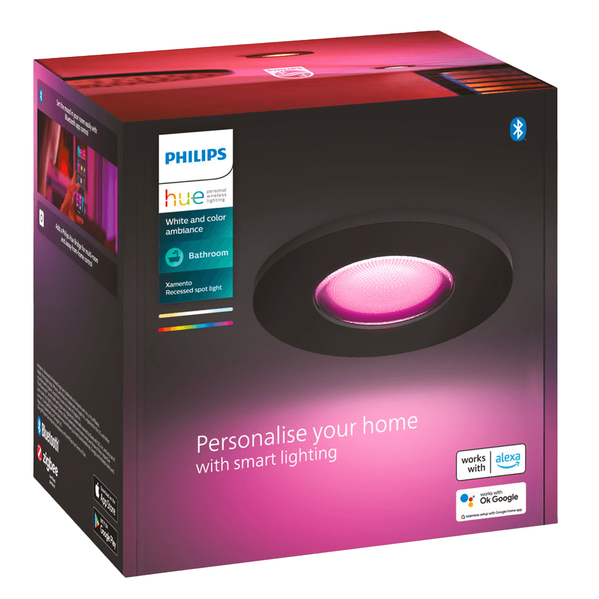 PHILIPS Hue White and Color Ambiance Xamento Έξυπνο Σποτ 5.7W Μαύρο - 2