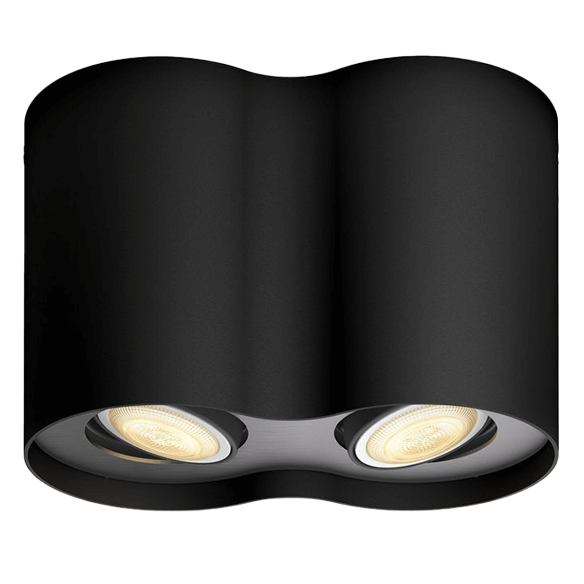 PHILIPS Hue White Ambiance Pillar Διπλό Σποτ + Διακόπτης Dimmer 2x5W Μαύρο