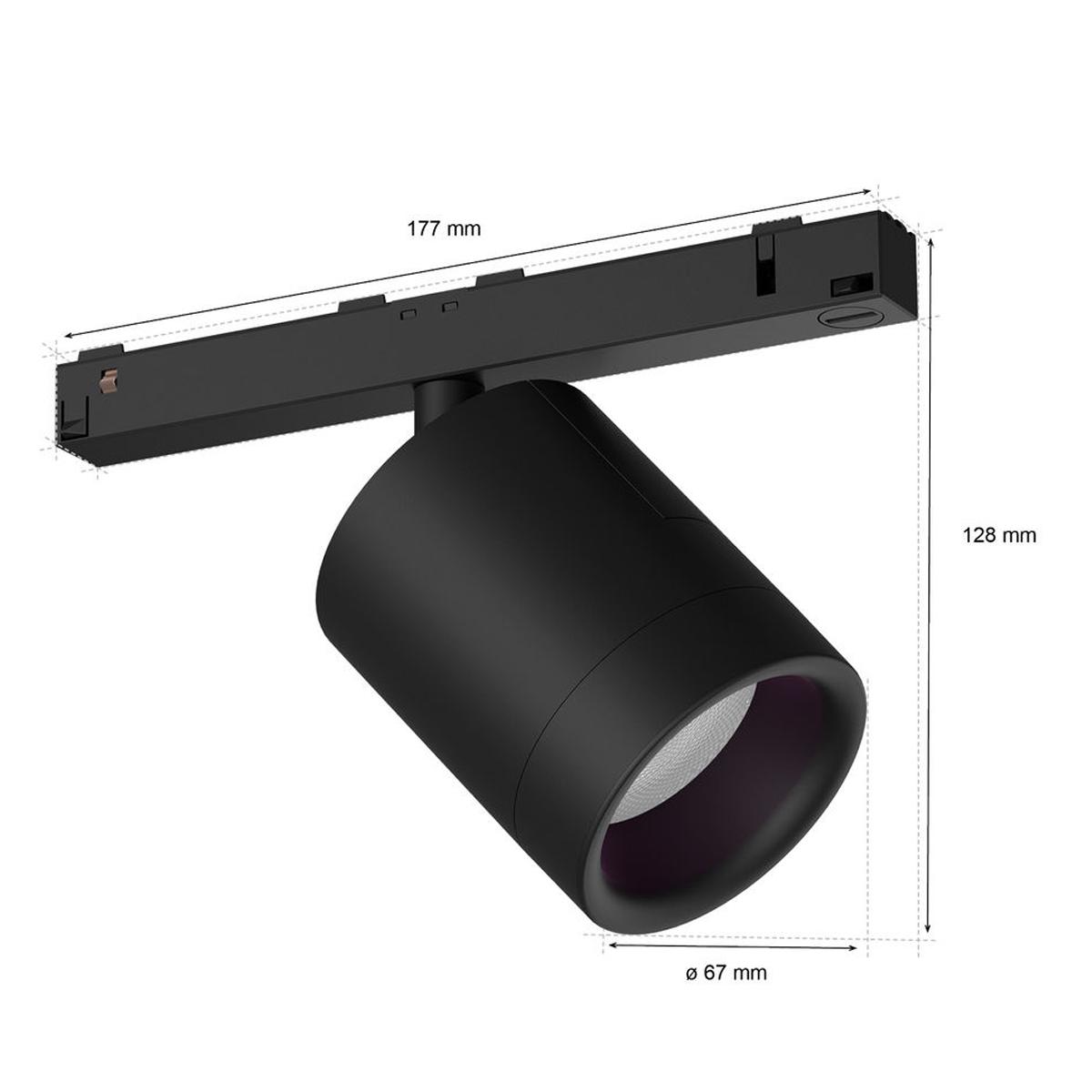 PHILIPS Hue White & Color Ambiance Perifo Κυλινδρικό Σποτ Μαύρο - 2
