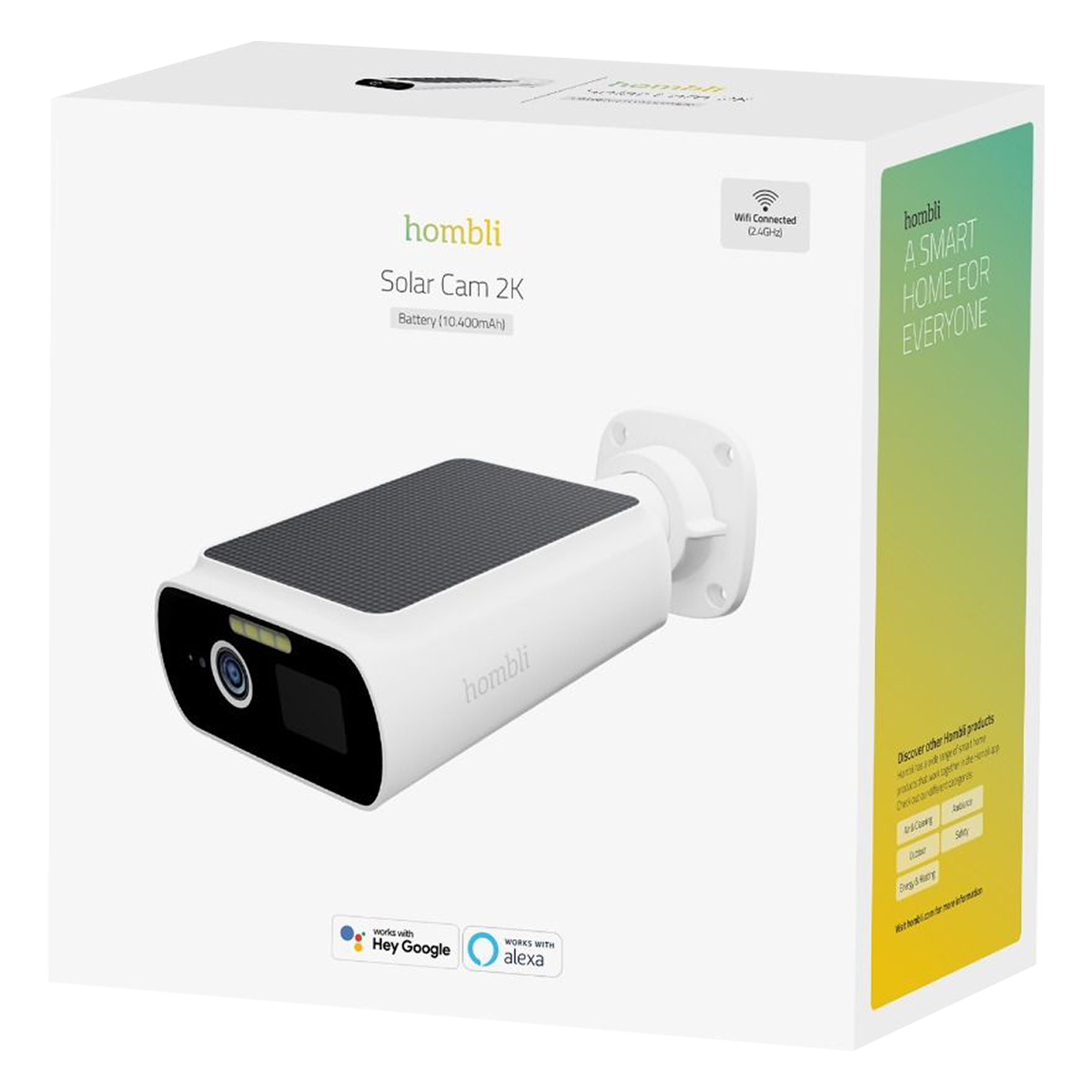 HOMBLI Smart Solar Camera Εξωτερική Κάμερα Λευκή - 3