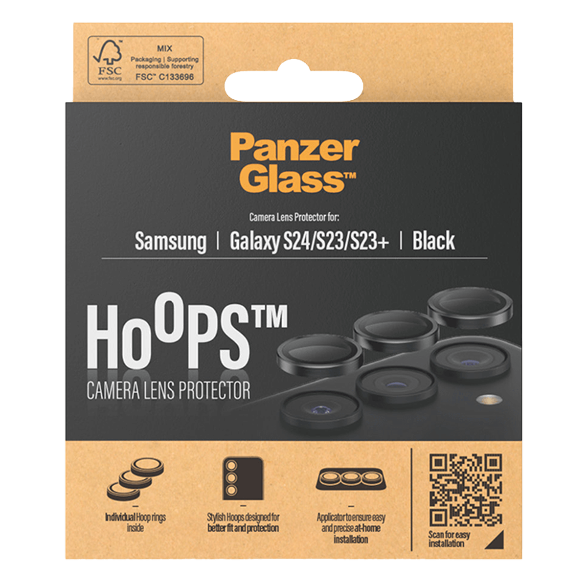 Φακοί Προστασίας Κάμερας με Πλαίσιο PANZERGLASS Hoops για SAMSUNG Galaxy S24 - 3