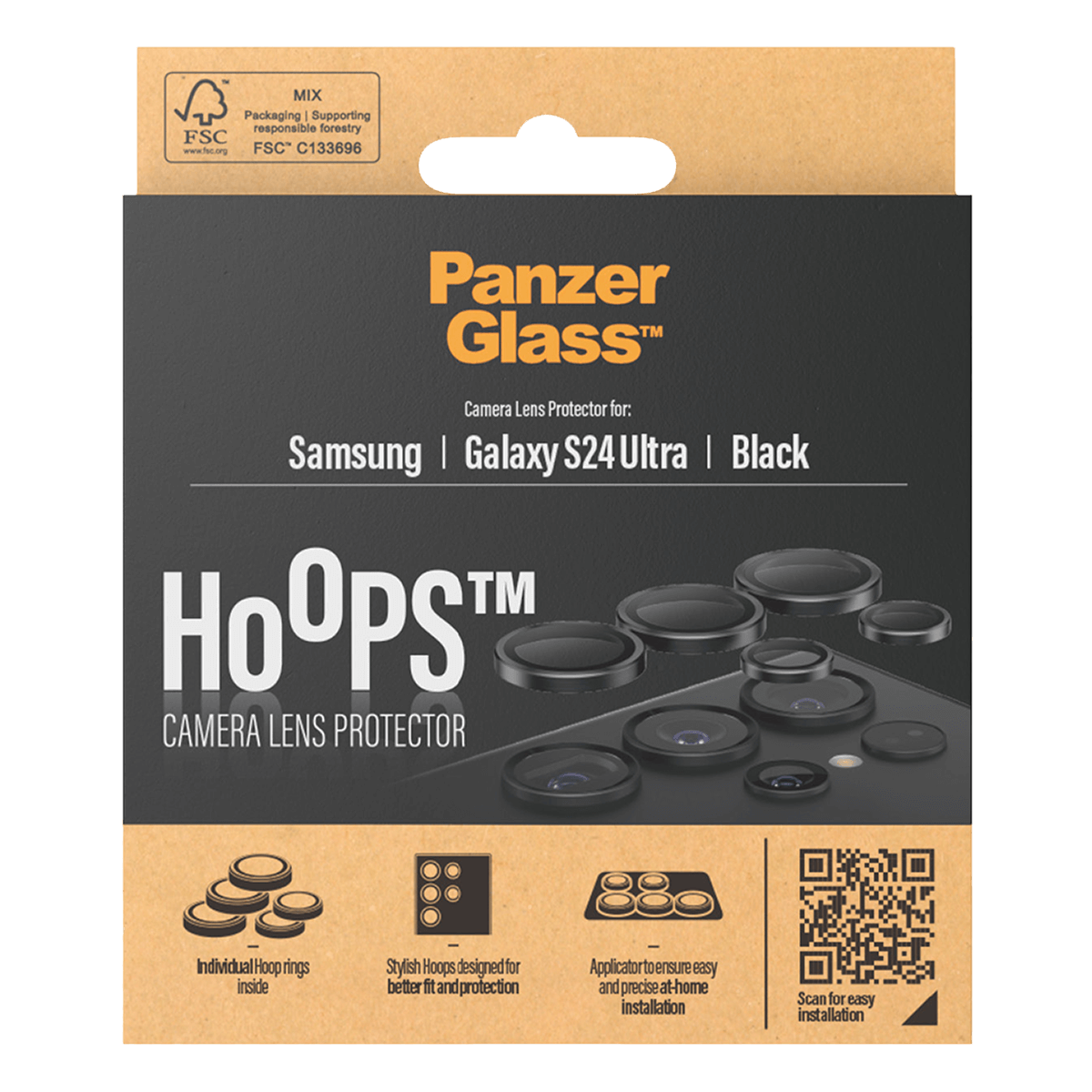 Φακοί Προστασίας Κάμερας με Πλαίσιο PANZERGLASS Hoops για Samsung S24 Ultra - 3