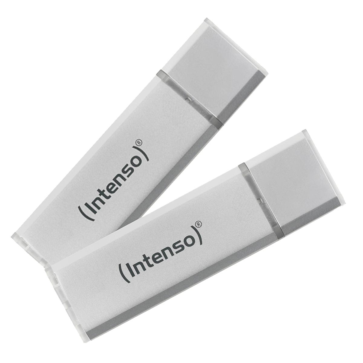 INTENSO Μνήμη USB 3.0 Ultra Line 64GB (2 Τεμάχια) Ασημί