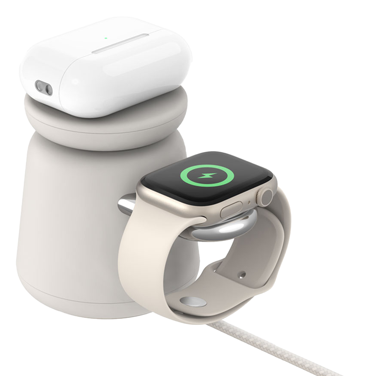 Ασύρματος Φορτιστής BELKIN BoostCharge Pro 2 σε 1 με MagSafe 15W Λευκό - 2