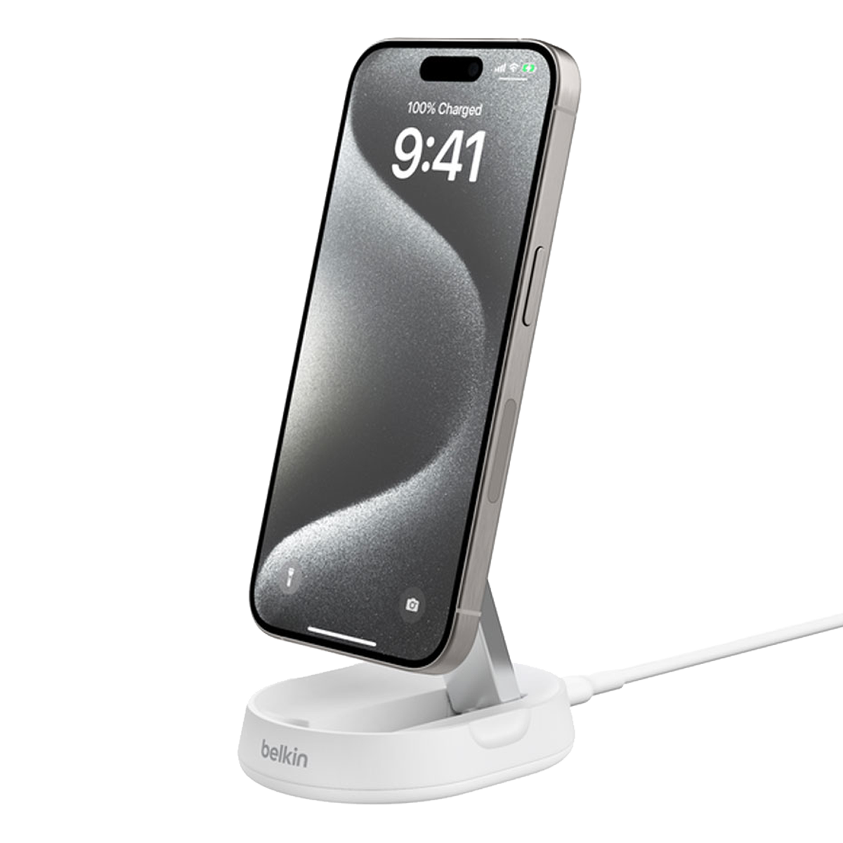 Ασύρματος Φορτιστής BELKIN BoostCharge Pro Folding Stand Λευκό