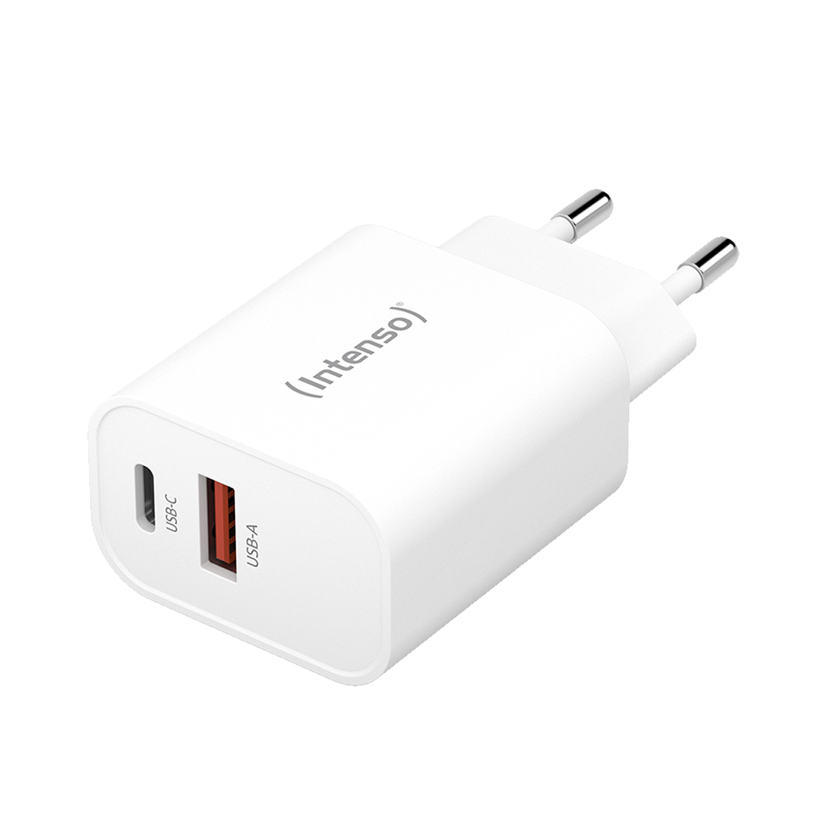 Φορτιστής Ταξιδίου INTENSO Dual USB Type-Α + USB Type-C 30W Λευκό - 2