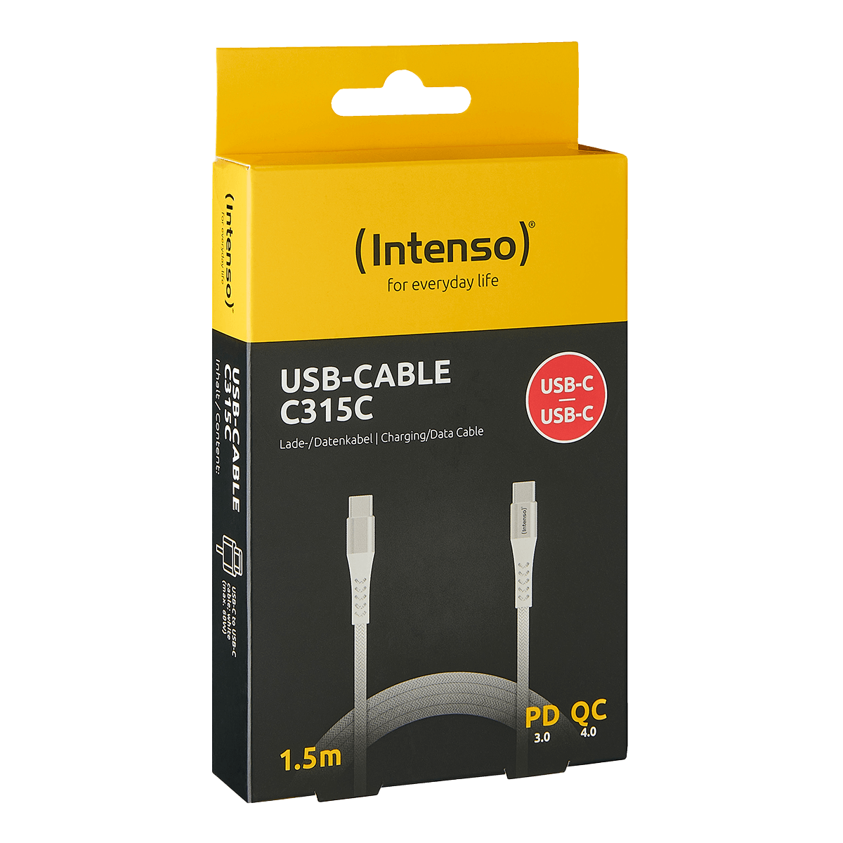 Καλώδιο INTENSO USB Type-C σε USB Type-C 60W 1.5 Μέτρα Λευκό - 2