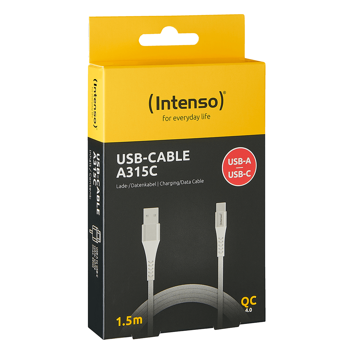 Καλώδιο INTENSO USB Type-A σε USB Type-C 60W 1.5 Μέτρα Λευκό - 2