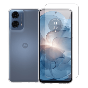Διάφανη Θήκη + Γυαλί Προστασίας Οθόνης COSY για MOTOROLA moto g04/ g24
