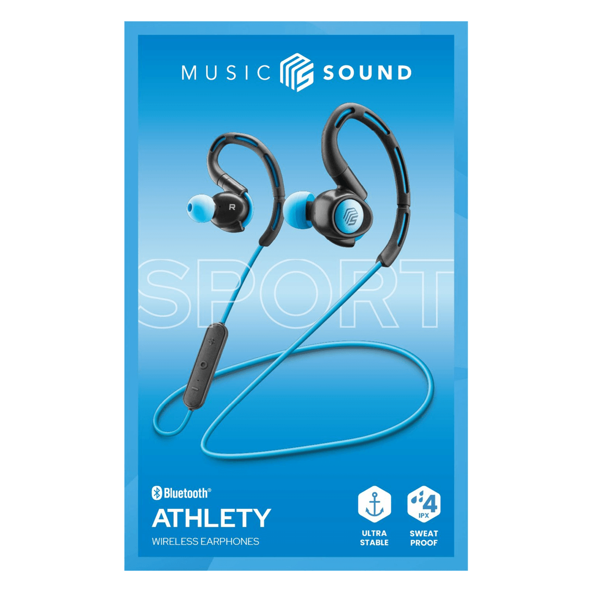 Bluetooth Ακουστικά CELLULAR LINE Athlety Neckband Μπλε - 2