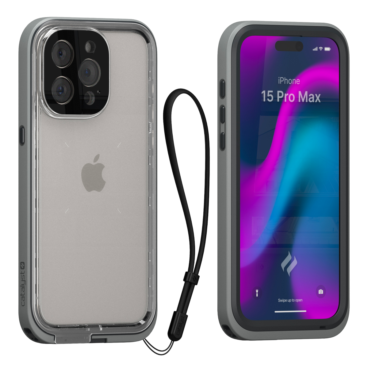 Αδιάβροχη Θήκη CATALYST Total Protection για iPhone 15 Pro Max Γκρι - 4