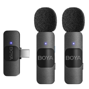 Δύο Ασύρματα Μικρόφωνα BOYA BY-V20 USB Type-C