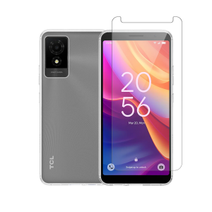 Διάφανη Θήκη + Γυαλί Προστασίας Οθόνης COSY για TCL 501