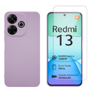 Θήκη Σιλικόνης + Γυαλί Προστασίας Οθόνης COSY για XIAOMI Redmi 13 4G