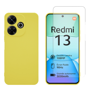 Θήκη Σιλικόνης + Γυαλί Προστασίας Οθόνης COSY για XIAOMI Redmi 13 4G