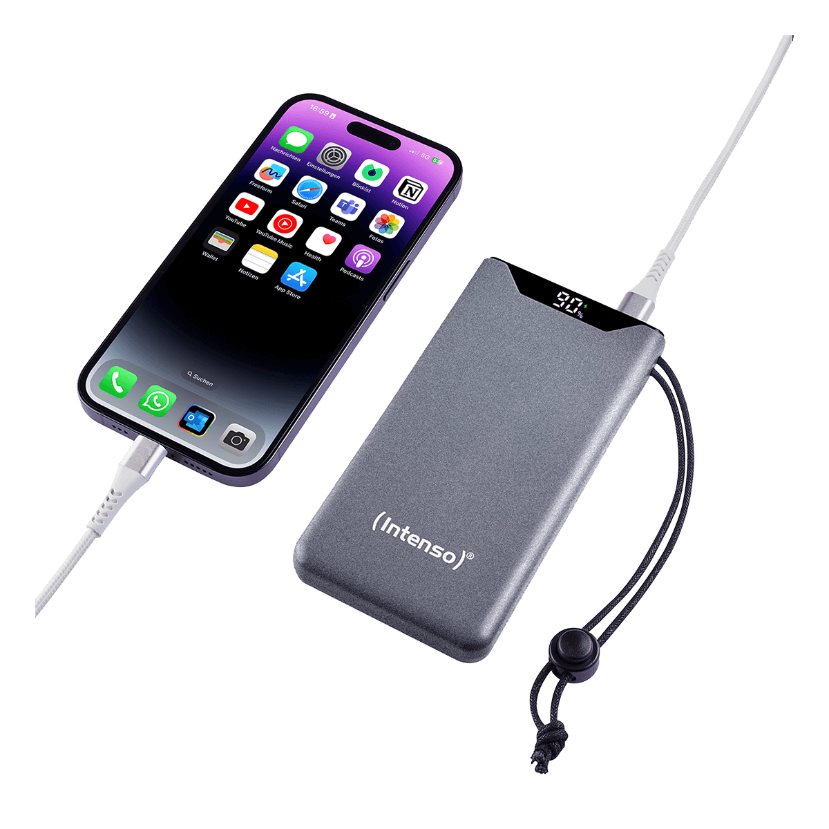 Powerbank INTENSO F10000mAh 20W Γκρι - 4